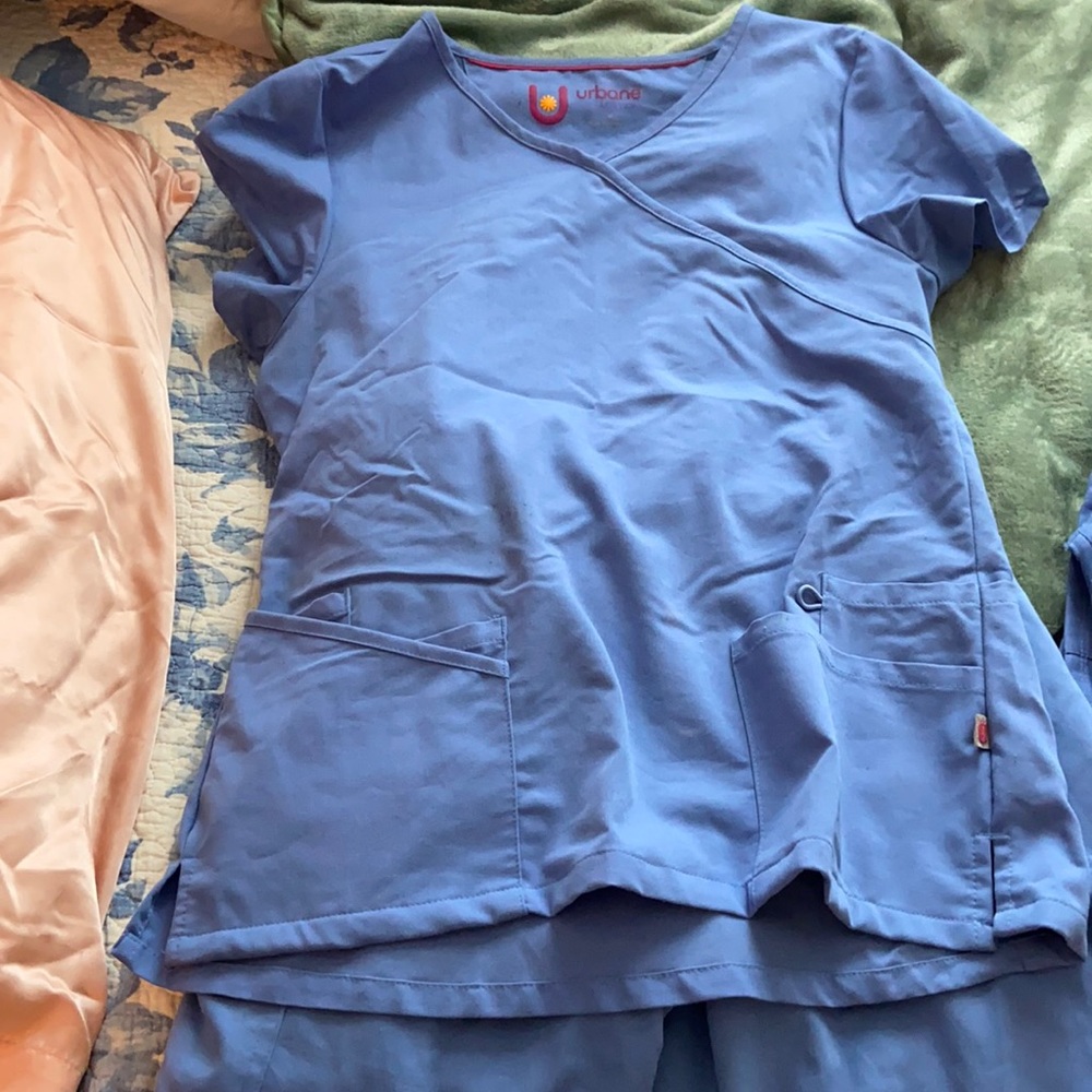 Urbane scrub set, ceil blue